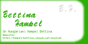 bettina hampel business card